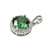 925 Sterling Silver Pave Cubic Zirconia Pendants STER-B009-01A-01-2