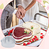 3 Bags 3 Styles Heart Aluminium Alloy Cake Mold Rings AJEW-DC0002-06-6