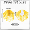 1 Pair Cloth Tassels Epaulette AJEW-HY0003-38A-2