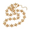 304 Stainless Steel Spiked Cone Link Chain Necklaces for Women SA-H001-22G-4