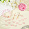 300Pcs 3 Bags Transparent Frosted Acrylic Beads FACR-PA0001-02B-4