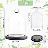 SUNNYCLUE 1Pc Glass Dome Cover AJEW-SC0002-60B-06-2