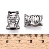 304 Stainless Steel European Style Large Hole Beads STAS-T072-107AS-3