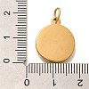 PVD Vacuum Plating 304 Stainless Steel Enamel Pendants STAS-U035-38G-3