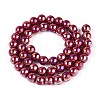 Electroplate Opaque Glass Beads Strands GLAA-T032-P8mm-AB23-2