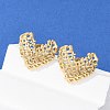 304 Stainless Steel Stud Earrings EJEW-G423-23G-2