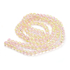 Spray Painted Crackle Glass Beads Strands X-CCG-Q002-6mm-03-3