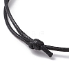 Adjustable Waxed Polyester Cord Bracelet Making AJEW-JB01317-03-3