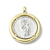 Rack Plating Real 18K Gold Plated Brass Pendants KK-B084-17G-1