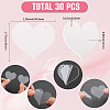 30Pcs Transparent Acrylic Pendants OACR-SC0002-30A-2