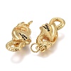Brass Micro Pave Black Cubic Zirconia Pendants LS-KK-F821-39G-2