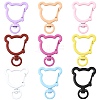 14Pcs Spray Painted Eco-Friendly Alloy Swivel Snap Hook Clasps FIND-FS0004-59-1