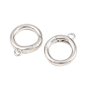 Brass Spring Gate Rings KK-P353-16P-2