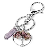 Tourmalinated Quartz Keychains PW-WG01337-04-1