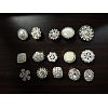 Acrylic Pearl & Rhinestone Shank Buttons BUTT-PH0004-05-2