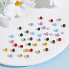 110Pcs 11 Colors Spray Paint Alloy Shank Buttons FIND-GO0002-44-4