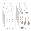 10Pcs Acrylic Earring Organizer Display Cards EDIS-WH0012-49B-1