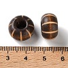 Schima Wood Carved European Beads WD-CBACBB7-02C-3