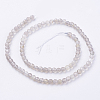 Natural Grey Agate Beads Strands X-G-G580-4mm-08-2
