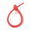 Heart Shape Silicone Cable Zip Ties AJEW-C034-02F-3