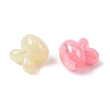 Opaque Acrylic European Beads OACR-G058-04-2