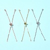 5Pcs Rack Plating Adjustable Brass Slider Bracelet Making MAK-FS0001-03G-12