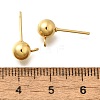 201 Stainless Steel Stud Earring Findings STAS-R156-01G-03-2