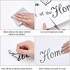 Rectangle with Word PVC Wall Stickers DIY-WH0228-130-6
