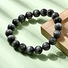 Grade AA Natural Eagle Eye Stone Round Beads Stretch Bracelets for Women BJEW-L712-B01-10mm-3