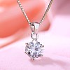 Sterling Silver Micro Pave Cubic Zirconia Pendants STER-BB71905-4