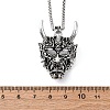 Tibetan Style Zinc Alloy Viking Pendant Necklaces NJEW-Z062-01AS-03-5