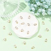 10Pcs 2 Styles Brass Micro Pave Clear Cubic Zirconia Charms KK-YW0004-36-4