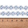 Baking Paint Electroplate Transparent Glass Beads Strands EGLA-Q136-04A-09-4
