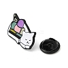 Cat with Ice Cream Enamel Pins JEWB-E026-01EB-01-3