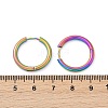 202 Stainless Steel Huggie Hoop Earrings EJEW-F111A-20mm-RC-5