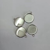 304 Stainless Steel Pendant Cabochon Settings STAS-E194-32P-1