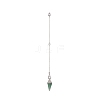 Mixed Gemstone Dowsing Pendulum Big Pendants HJEW-TA00018-3