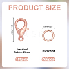 100Pcs Alloy Lobster Claw Clasps FIND-ME0003-11-2