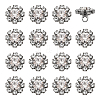 24Pcs 1-Hole Zinc Alloy Buttons FIND-PH0026-97-1