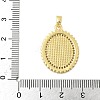 Brass Micro Pave Clear Cubic Zirconia Pendants KK-B139-20G-02-3