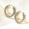 201 Stainless Steel Hoop Earrings EJEW-Q026-14P-A-4