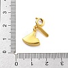 Brass Enamel Fruits Pendant Decoration HJEW-P020-01A-G-3