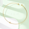 201 Stainless Steel Wire Cuff Choker Necklace NJEW-Z098-01G-4