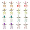 16Pcs 8 Style Glass & Acrylic & Alloy Pendants PALLOY-TA00232-1