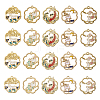 Golden Plated Alloy Enamel Pendants ENAM-CJ0001-62-1