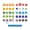 300Pcs 10 colors Handmade Millefiori Glass Beads LAMP-TA0002-05-8
