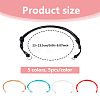 25Pcs 5 Colors Waxed Polyester Cord Bracelet Making AJEW-DC00005-2