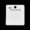 Rectangle Paper Crown Printed Earring Display Cards CDIS-T004-01-1