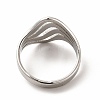 Non-Tarnish 304 Stainless Steel Wave Adjustable Ring for Women RJEW-B027-05P-3