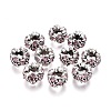 Alloy Rhinestone Spacer Beads RB-E534-01AS-C-1